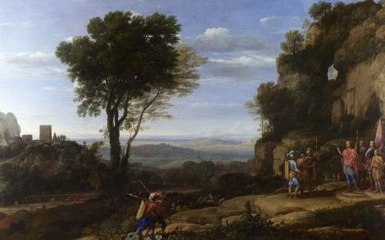 Landscape with David and the Three Heroes (mk17)